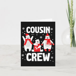 Cousin Crew Christmas Pjs - Polar Bear Family Card