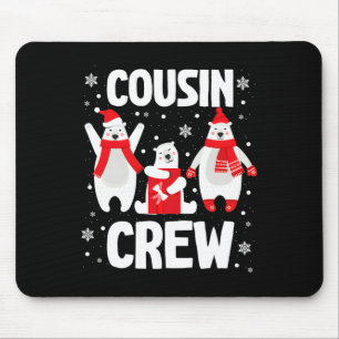 Cousin Crew Christmas Pjs - Polar Bear Family Mouse Mat