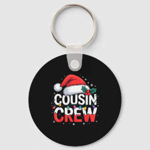 Cousin Crew Christmas Reindeer Antlers Hat Lights  Key Ring
