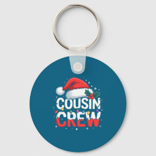 Cousin Crew Christmas Reindeer Antlers Hat Lights Key Ring