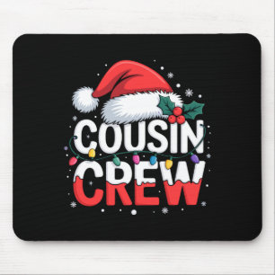 Cousin Crew Christmas Reindeer Antlers Hat Lights  Mouse Mat