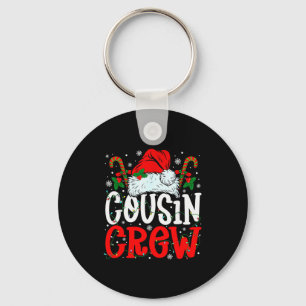 Cousin Crew Christmas Santa Hat Xmas Lights Men Bo Key Ring