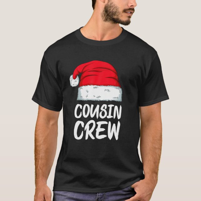 Cousin Crew Christmas Santa Matching Family Xmas P T-Shirt (Front)