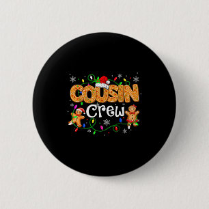 Cousin Crew Christmas Shirts Matching Pajamas For 6 Cm Round Badge