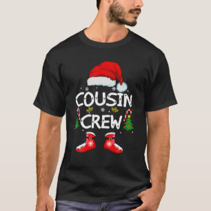 Cousin Crew Christmas Squad Santa 2022 Xmas Pajama T-Shirt