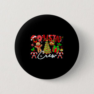 Cousin Crew Christmas Tree Gingerbreads Matching K 6 Cm Round Badge