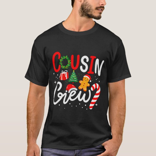Cousin Crew Christmas Xmas Family Matching Pajamas T-Shirt (Front)