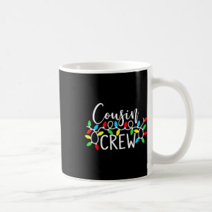 Cousin Crew Christmas Xmas Lights Family Matching  Coffee Mug