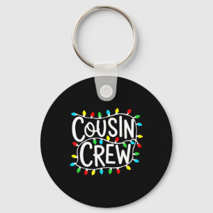 Cousin Crew Christmas Xmas Lights Family Matching Key Ring