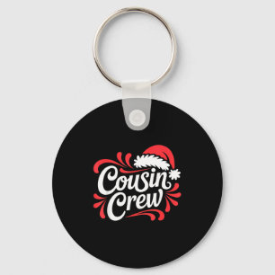 Cousin Crew Christmas Xmas Lights Family Matching Key Ring