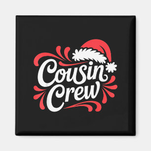 Cousin Crew Christmas Xmas Lights Family Matching  Magnet