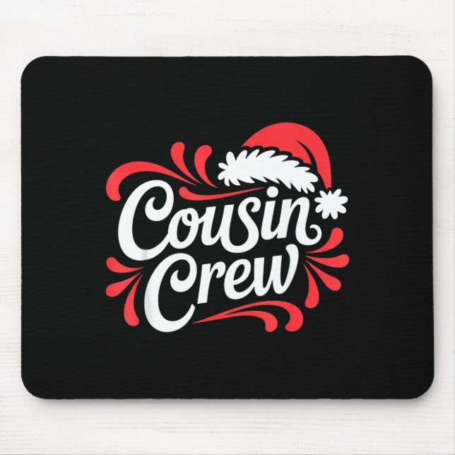 Cousin Crew Christmas Xmas Lights Family Matching  Mouse Mat (Front)