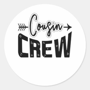 Cousin Crew Classic Round Sticker