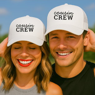 Cousin Crew   Cool Matching Family Trucker Hat