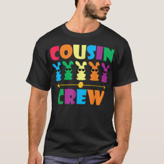 Cousin Crew Cute Bunny Rabbit Egg Matching Easter  T-Shirt