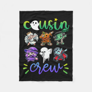 Cousin Crew Dabbing Halloween Boys Skeleton Zombie Fleece Blanket