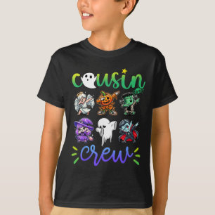 Cousin Crew Dabbing Halloween Boys Skeleton Zombie T-Shirt