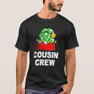 Cousin Crew Elf Christmas Matching Xmas Family Boy T-Shirt