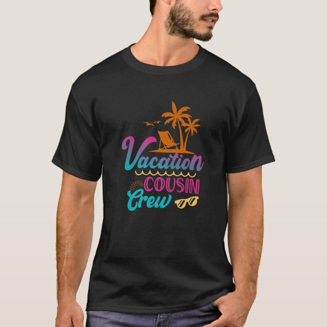 Cousin Crew Family Summer Vacation Beach Cruise Pa T-Shirt (Front)