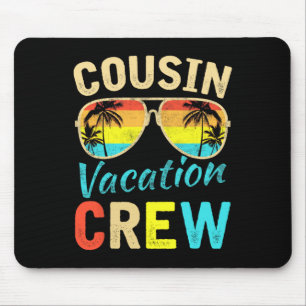 Cousin Crew Family Vacation Summer Vacation Beach Mouse Mat