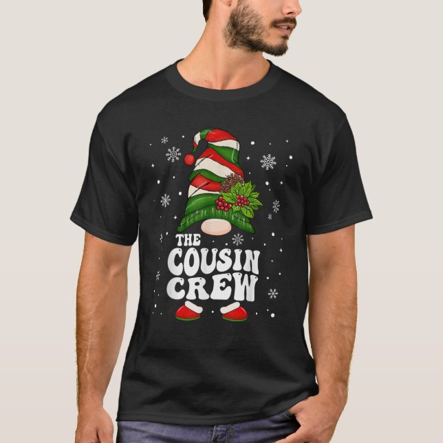 Cousin Crew Funny Matching Family Christmas Pajama T-Shirt (Front)