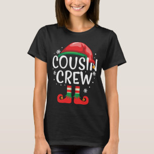 Cousin Crew Gift ELF Matching Family Christmas Ugl T-Shirt