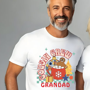 Cousin crew Grandad Christmas matching cousins T-Shirt