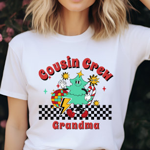 Cousin crew Grandma Christmas matching family T-Shirt
