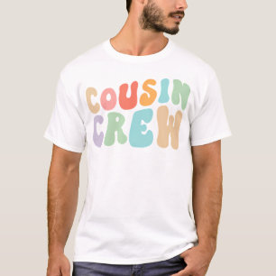 Cousin Crew Groovy Retro Design Family Matching Co T-Shirt