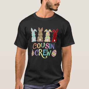 Cousin Crew Happy Easter Family Matching Leopard B T-Shirt