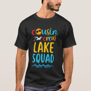 Cousin Crew Lake Squad 2024 Summer Vacation Family T-Shirt