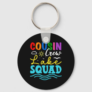 Cousin Crew Lake Squad Family Vacation Summer Fish Key Ring