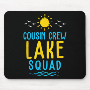 Cousin Crew Lake Squad Summer Vacation Family Matc Mouse Mat
