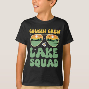 Cousin Crew Lake Squad Sunset Family Camping Summe T-Shirt