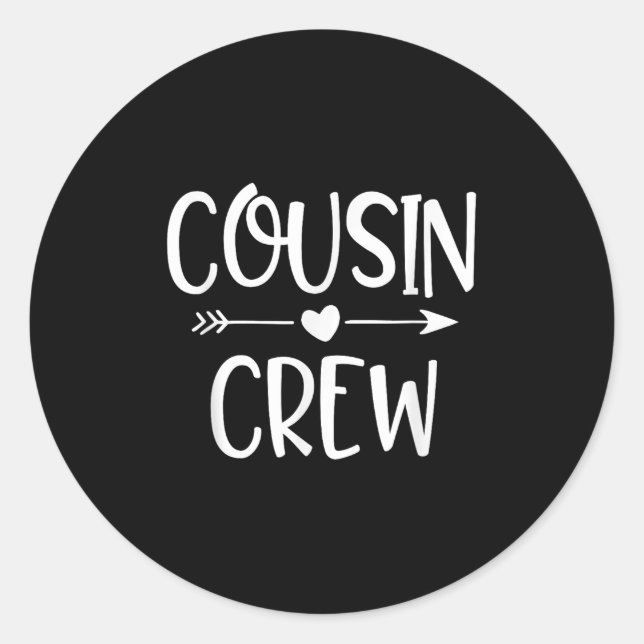 Cousin Crew Making Memories 2025 Family Reunion Tr Classic Round Sticker (Front)