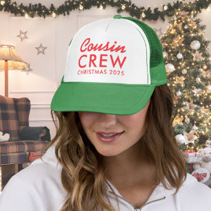 Cousin Crew Matching Family Reunion Christmas Trucker Hat
