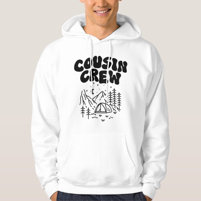 Cousin Crew Matching Family Reunion Summer Camp Hoodie (Front)