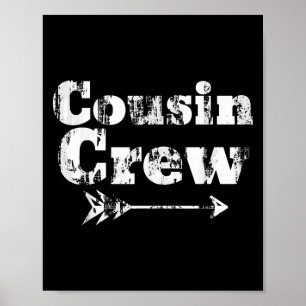 Cousin Crew Matching Graphic Christmas Pajama Pict Poster