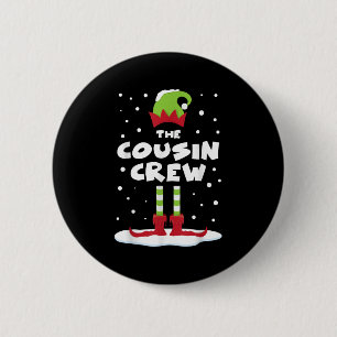 Cousin Crew Matching Group Family Holiday Xmas Cos 6 Cm Round Badge