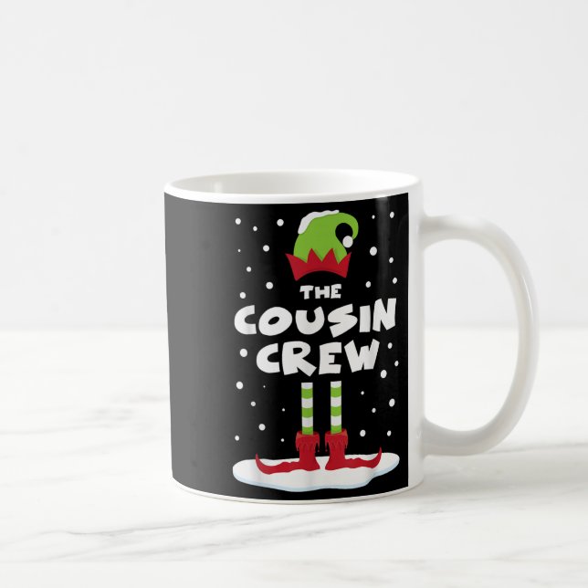 Cousin Crew Matching Group Family Holiday Xmas Cos Coffee Mug (Right)