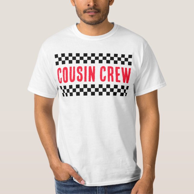Cousin Crew Matching Retro Family Reunion T-Shirt (Front)