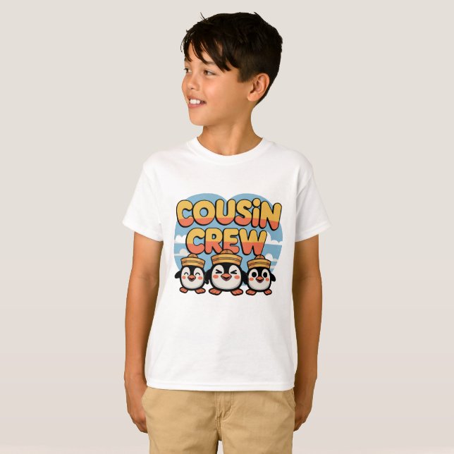 Cousin Crew Penguin T-Shirt (Front Full)