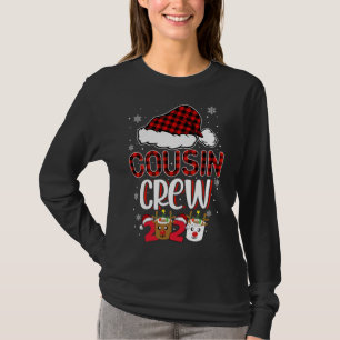 Cousin Crew Plaid Red Family Matching Christmas Pa T-Shirt