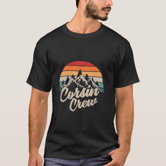 Cousin Crew Retro Camping Long Sleeve T Shirt (Front)