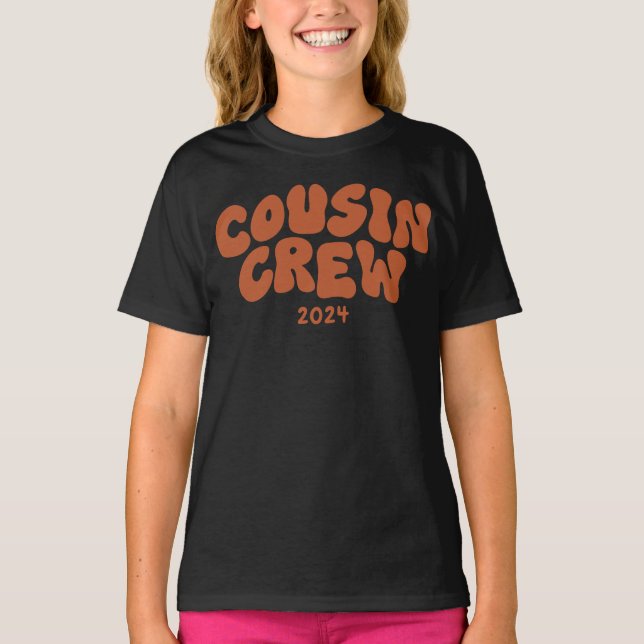 Cousin Crew | Retro Matching Cousin Family Reunion T-Shirt (Front)
