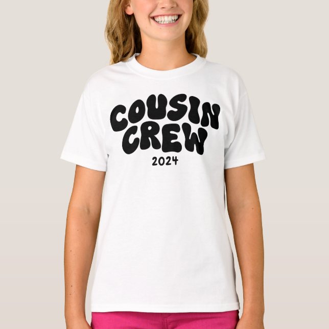 Cousin Crew | Retro Matching Cousin Family Reunion T-Shirt (Front)