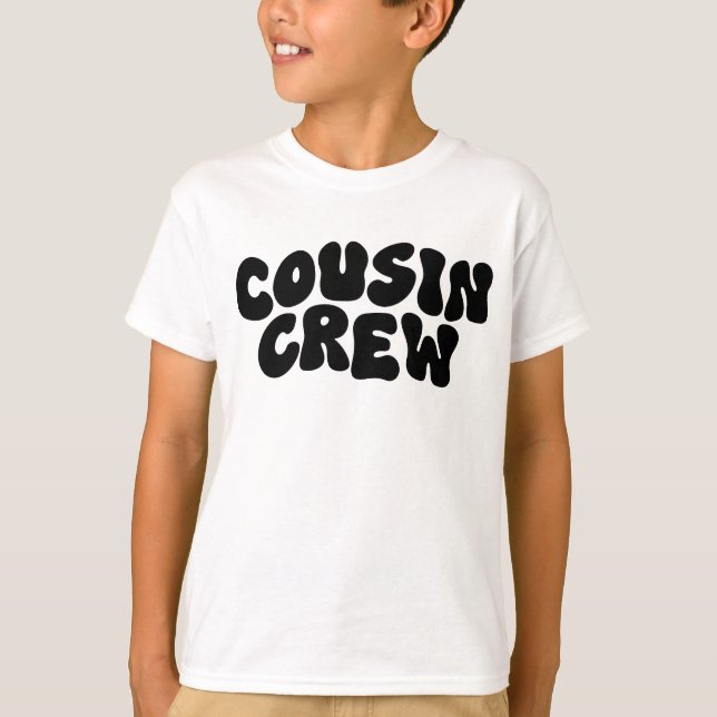 Cousin Crew | Retro Matching Cousin Family Reunion T-Shirt (Front)