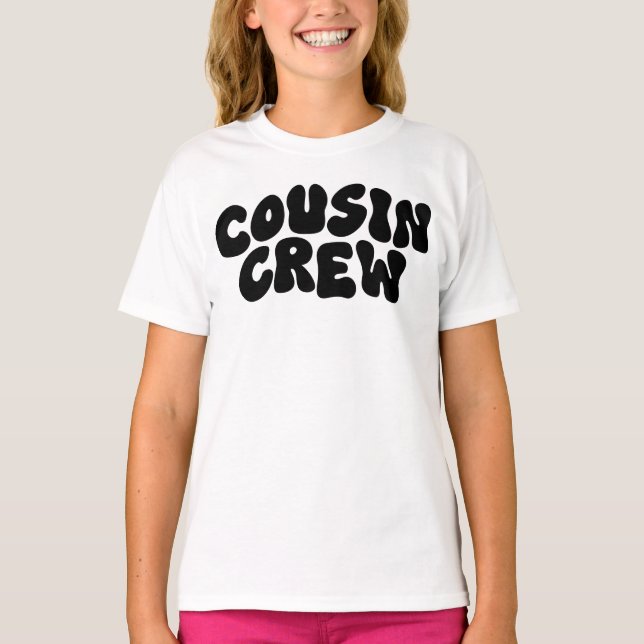 Cousin Crew | Retro Matching Cousin Family Reunion T-Shirt (Front)