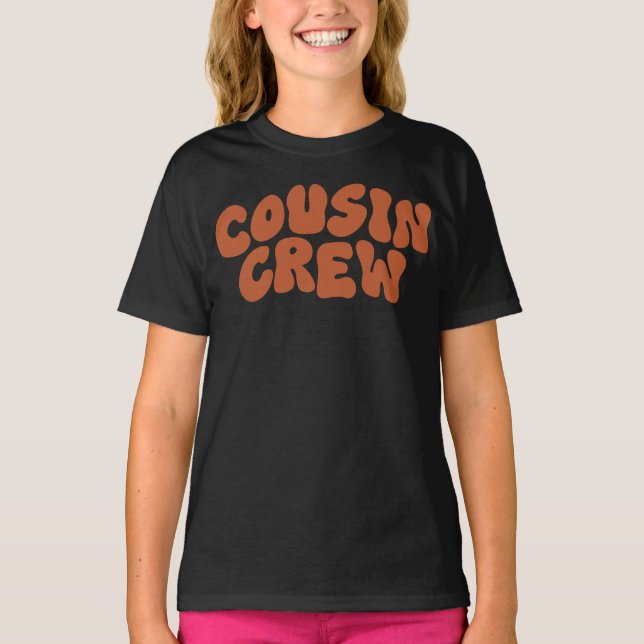 Cousin Crew | Retro Matching Cousin Family Reunion T-Shirt (Front)