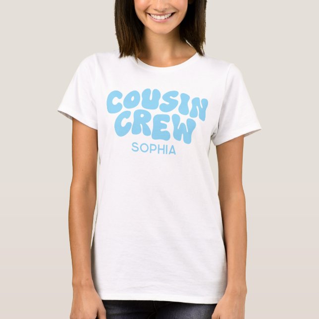 Cousin Crew Retro Matching Cousin Family Vacation T-Shirt (Front)